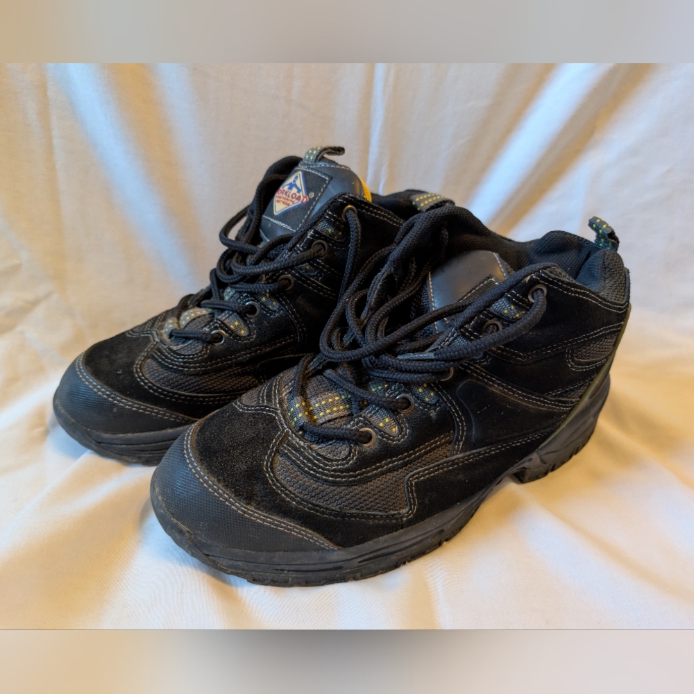 Workload Men's Spiker Steel Toe Boots Size 9.5 Black Work Boots Euc Odor Issues